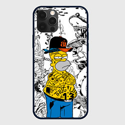 Чехол для iPhone 12 Pro Гомер Симпсон - ярый головорез!, цвет: 3D-черный