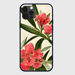 Чехол iPhone 12 Pro Олеандр Элегантные цветы