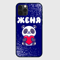 Чехол для iPhone 12 Pro Женя панда с сердечком, цвет: 3D-черный
