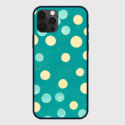 Чехол для iPhone 12 Pro Нарисованные кружочки радости, цвет: 3D-черный