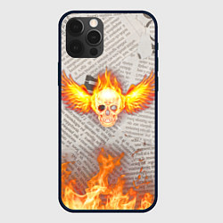 Чехол iPhone 12 Pro Горящая газета