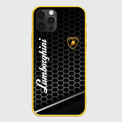 Чехол iPhone 12 Pro Lamborghini карбон