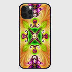 Чехол iPhone 12 Pro Яркий фрактальный узор