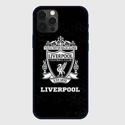 Чехол для iPhone 12 Pro Liverpool sport на темном фоне, цвет: 3D-черный