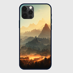 Чехол iPhone 12 Pro Рассвет в горах, пейзаж
