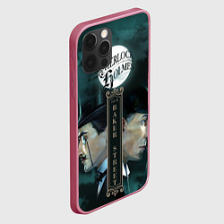 Чехол для iPhone 12 Pro Sherlock vs Moriarty, цвет: 3D-малиновый — фото 2
