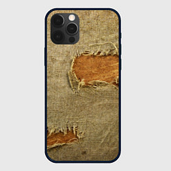 Чехол iPhone 12 Pro Старая рваная мешковина - авангард