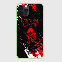 Чехол для iPhone 12 Pro Cannibal Corpse -краска, цвет: 3D-салатовый