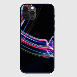 Чехол iPhone 12 Pro Неоновые линии во тьме
