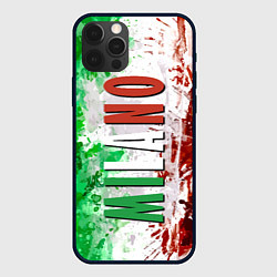 Чехол iPhone 12 Pro Флаг Италии - кляксы