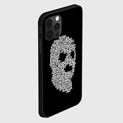 Чехол для iPhone 12 Pro Балаклава из букв, цвет: 3D-черный — фото 2