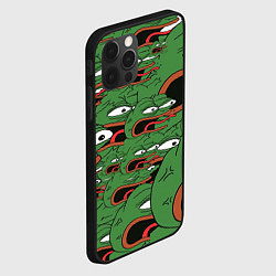 Чехол для iPhone 12 Pro Пепе лягушка, цвет: 3D-черный — фото 2
