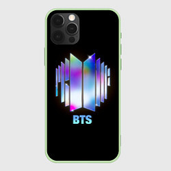 Чехол iPhone 12 Pro BTS gradient logo
