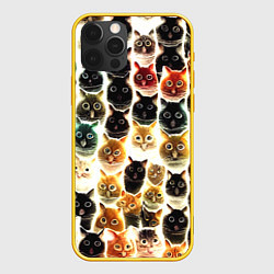 Чехол iPhone 12 Pro Паттерн-котики