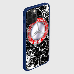 Чехол для iPhone 12 Pro Мерседес Бенс, цвет: 3D-тёмно-синий — фото 2