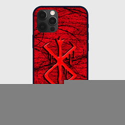Чехол для iPhone 12 Pro Berserk red smudges, цвет: 3D-черный