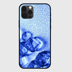 Чехол для iPhone 12 Pro Кубики льда и капли воды, цвет: 3D-черный