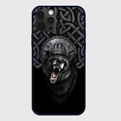 Чехол iPhone 12 Pro Щит Велеса с медведем