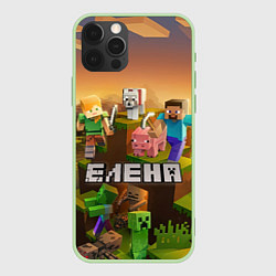 Чехол iPhone 12 Pro Елена Minecraft