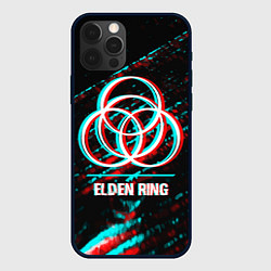 Чехол для iPhone 12 Pro Elden Ring в стиле glitch и баги графики на темном, цвет: 3D-черный