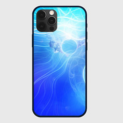 Чехол для iPhone 12 Pro Голубой пульсар, цвет: 3D-черный