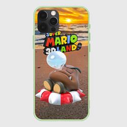 Чехол для iPhone 12 Pro Goomba - Super Mario 3D Land, цвет: 3D-салатовый