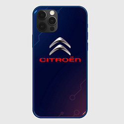 Чехол iPhone 12 Pro Citroёn абстракция неон