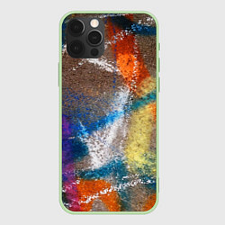 Чехол iPhone 12 Pro Рисунок цветными мелками на асфальте