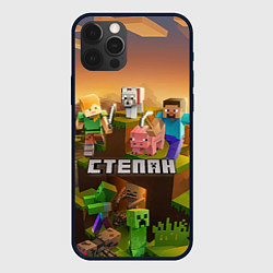 Чехол iPhone 12 Pro Степан Minecraft