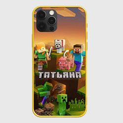 Чехол iPhone 12 Pro Татьяна Minecraft