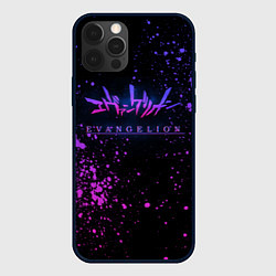 Чехол iPhone 12 Pro Evangelion neon logo