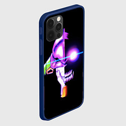 Чехол для iPhone 12 Pro Evangelion neon, цвет: 3D-тёмно-синий — фото 2
