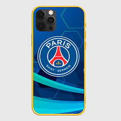 Чехол для iPhone 12 Pro PSG мяч абстракция, цвет: 3D-желтый