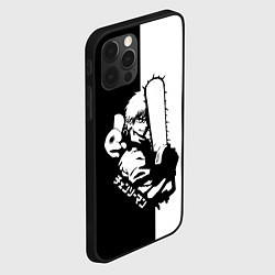 Чехол для iPhone 12 Pro Человек-бензопила Дэндзи и Почита, цвет: 3D-черный — фото 2