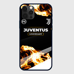 Чехол для iPhone 12 Pro Juventus legendary sport fire, цвет: 3D-черный