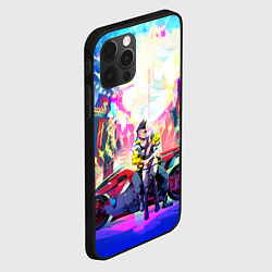 Чехол для iPhone 12 Pro Cyberpunk Edgerunners Люси и Дэвид, цвет: 3D-черный — фото 2