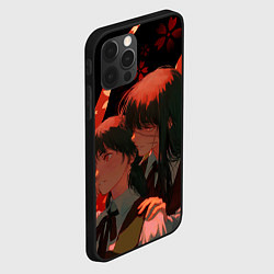 Чехол для iPhone 12 Pro Аса Митака и Демон войны - Человек бензопила, цвет: 3D-черный — фото 2