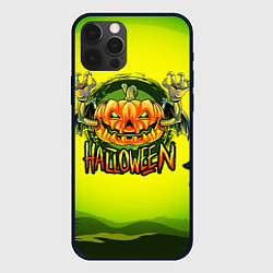 Чехол iPhone 12 Pro Тыква - зомби хэллоуин