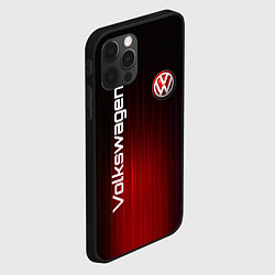 Чехол для iPhone 12 Pro Volkswagen art, цвет: 3D-черный — фото 2