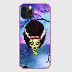 Чехол для iPhone 12 Pro Девушка - зомби, цвет: 3D-малиновый
