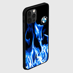 Чехол для iPhone 12 Pro BMW fire, цвет: 3D-черный — фото 2