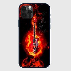 Чехол iPhone 12 Pro Огненная гитара