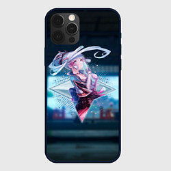 Чехол для iPhone 12 Pro Аяка Камисато в примогеме, цвет: 3D-черный