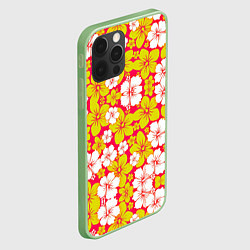 Чехол для iPhone 12 Pro Hawaiian kaleidoscope, цвет: 3D-салатовый — фото 2