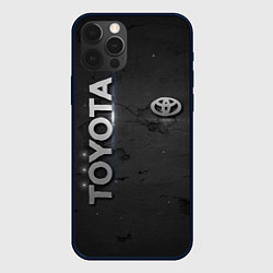 Чехол для iPhone 12 Pro Toyota cracks, цвет: 3D-черный