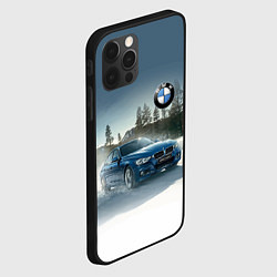 Чехол для iPhone 12 Pro Крутая бэха мчится по лесной дороге, цвет: 3D-черный — фото 2