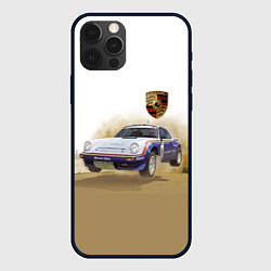 Чехол iPhone 12 Pro Porsche - гонки в пустыне
