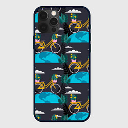 Чехол для iPhone 12 Pro Велопрогулка, цвет: 3D-черный