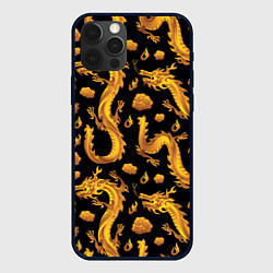 Чехол iPhone 12 Pro Golden dragons