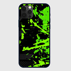 Чехол iPhone 12 Pro Black & Green